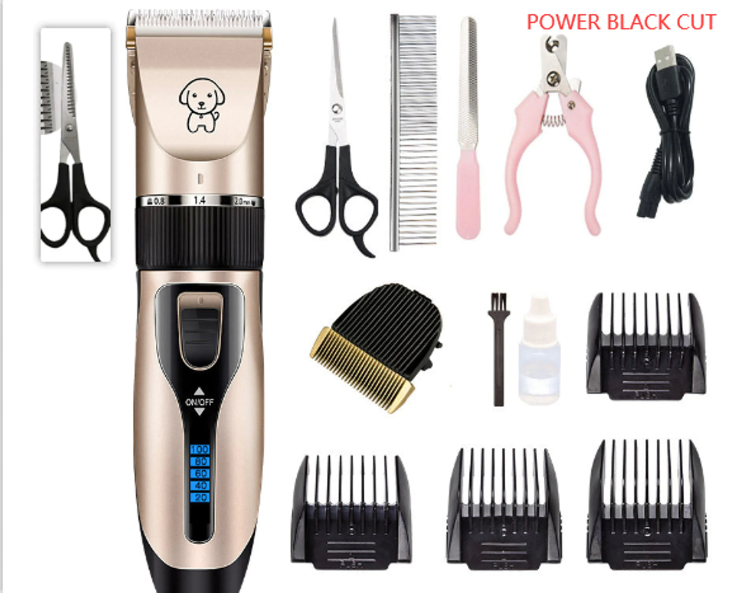 Dog Hair Clippers Trimmer  Set