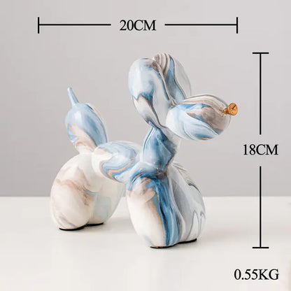 Nordic Resin Balloon Dog Statue