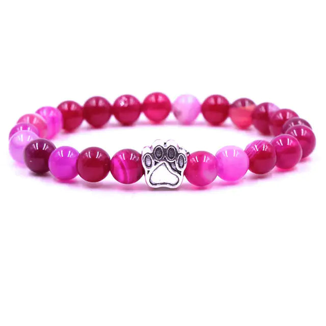 Pet Footprint Stone Bracelets