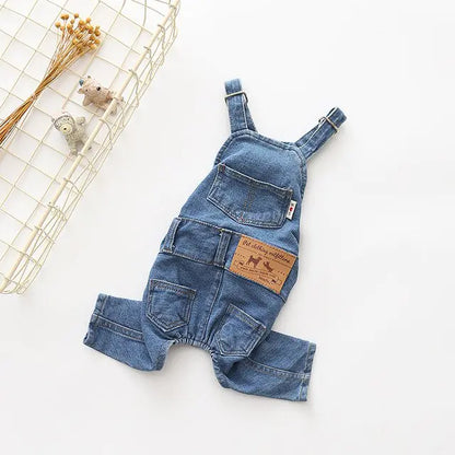 Blue Jeans Dog Overalls