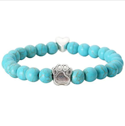 Pet Footprint Stone Bracelets