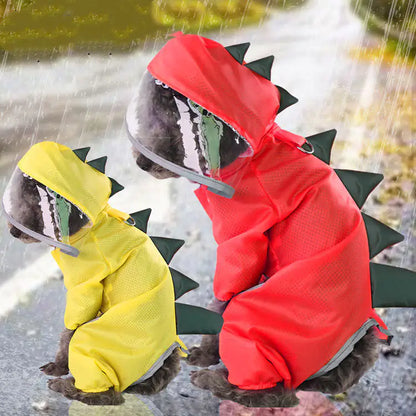 Dinosaur Raincoat for Dogs