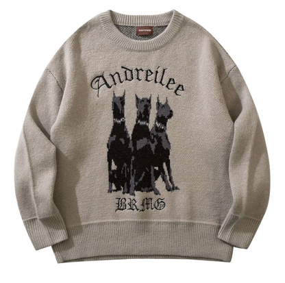 Vintage Doberman Dog Sweater