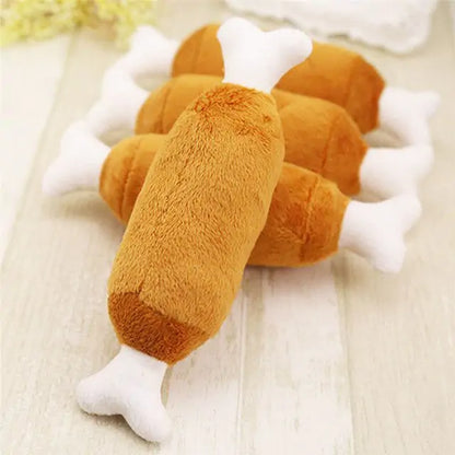 Pet Chicken Legs Plush Toy